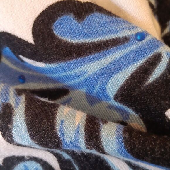 Cyrus Blue and Black 3/4 Sleeve Sweater - Picture 14 of 14